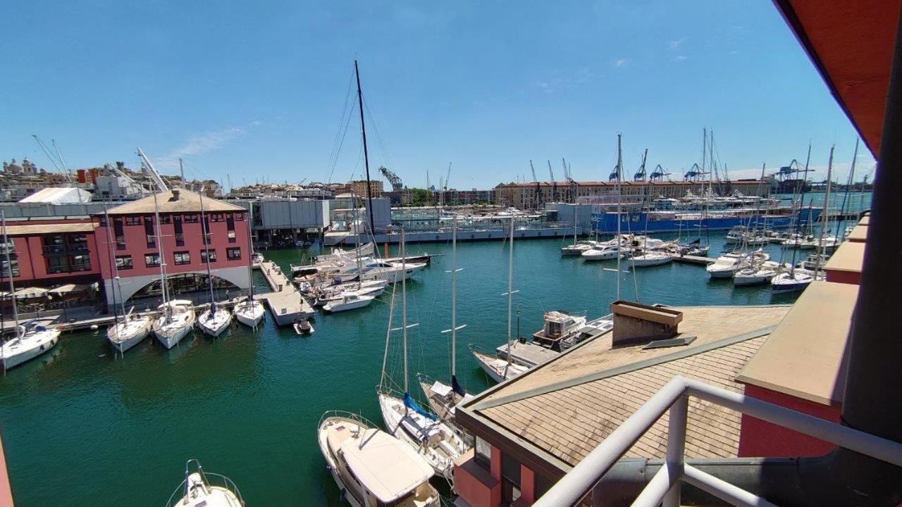 Bilocale Vista Mare Con Terrazzo-Porto Antico- Parcheggio Scontato Apartamento Génova Exterior foto