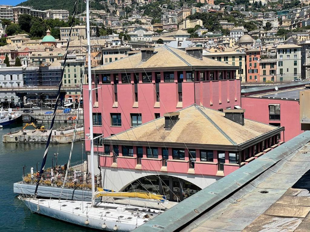 Bilocale Vista Mare Con Terrazzo-Porto Antico- Parcheggio Scontato Apartamento Génova Exterior foto
